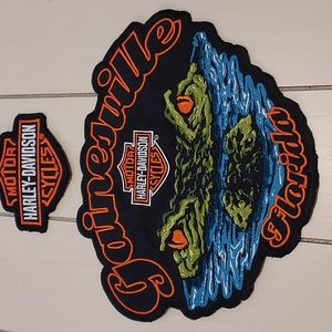 GAINESVILLE FLORIDA HARLEY-DAVIDSON DEALER PATCH AND HARLEY-DAVIDSON PATCH